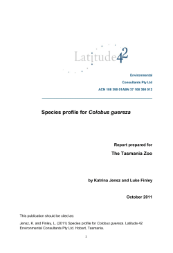 Species profile for Colobus guereza