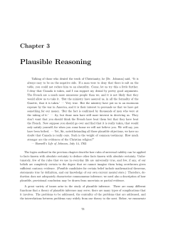Plausible Reasoning - NYU Computer Science