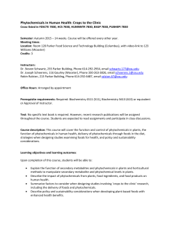 7830 Crops to the Clinic Phytochemicals syllabus generic