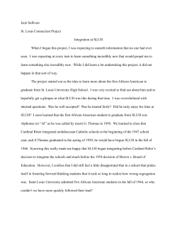 St. Louis Connection Project