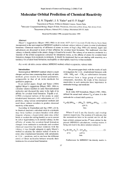 Molecular Orbital Prediction of Chemical Reactivity
