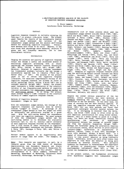 A MULTITRAIT-MULTIMETHOD ANALYSIS OF THE