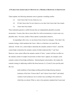 Contextualism and Warranted Assertability Maneuvers