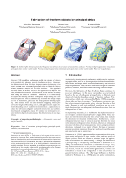 Fabrication of freeform objects by principal strips