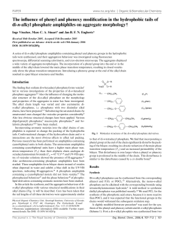 The influence of phenyl and phenoxy modification in the