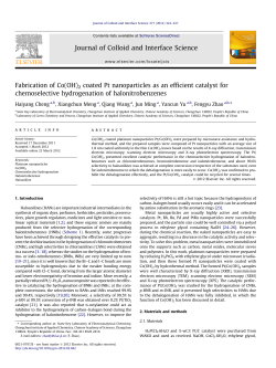 Fabrication of Co(OH)2 coated Pt nanoparticles as an efficient