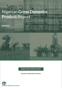 gdp report q4 2016 - National Bureau of Statistics