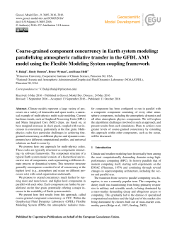 Coarse-grained component concurrency in Earth system modeling
