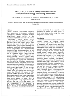 The CAT-CAM socket and quadrilateral socket: a comparison of