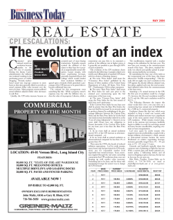 The evolution of an index - Greiner
