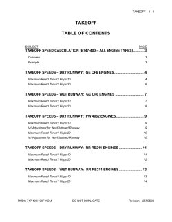 takeoff table of contents