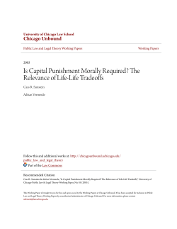 Is Capital Punishment Morally Required? The