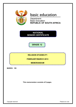 GRAAD 12 NATIONAL SENIOR CERTIFICATE GRADE 12