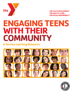 Engaging Teens With Their Community: A Service