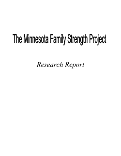 the minnesota family strength project