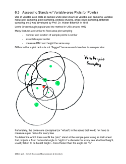 6.3 Assessing Stands w/ Variable