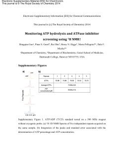 Monitoring ATP hydrolysis and ATPase inhibitor screening using 1H