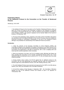 Explanatory Report - Coe