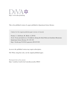 Arctic Ocean perennial sea ice breakdown during the