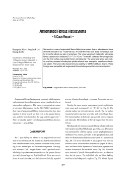 Angiomatoid Fibrous Histiocytoma