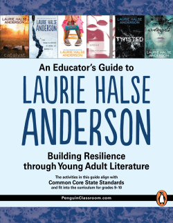An Educator`s Guide to Laurie Halse Anderson