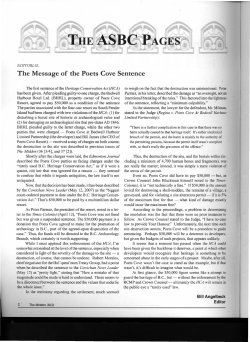 The Message of the Poets Cove Sentence