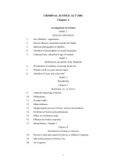 Criminal Justice Act 2001