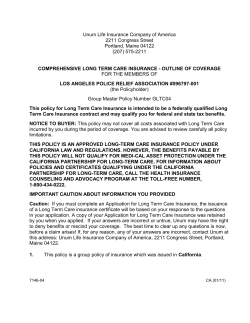 Unum Life Insurance Company of America 2211 Congress