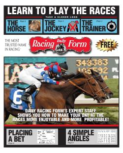 Learn to Play the Races - DRF.com home page