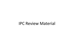 IPC Review Material