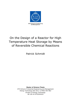 On the Design of a Reactor for High Temperature Heat