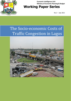 The Socio-economic Costs of Traffic Congestion in