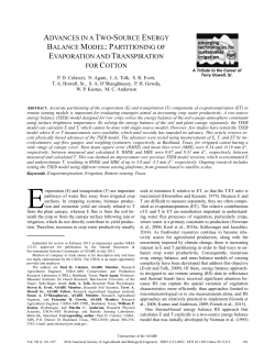 advances in a two-source energy balance model