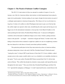 Chapter 1: The Puzzle of Substate Conflict Contagion