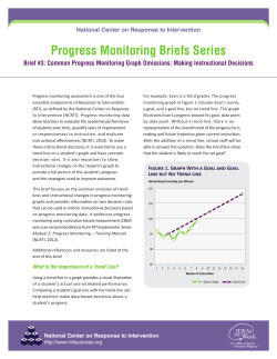 Common Progress Monitoring Graph Omissions