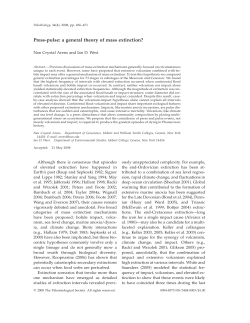 Press-pulse: a general theory of mass extinction?