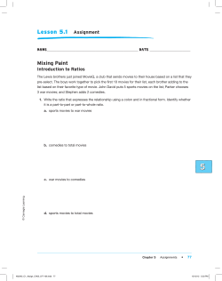 Student Assignments Chapter 5 Ratios File