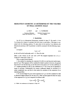 Riemannian geometry as determined by the