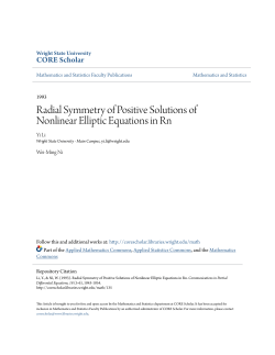 Radial Symmetry of Positive Solutions of Nonlinear