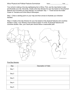 Africa Physical and Political Features Summarizer Your school is