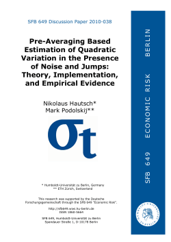 Pre-Averaging Based Estimation of Quadratic Variation