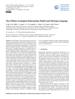 The GPlates Geological Information Model and Markup