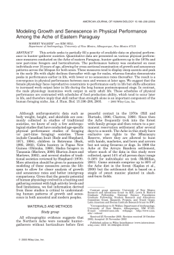 Modeling growth and senescence in physical performance among the