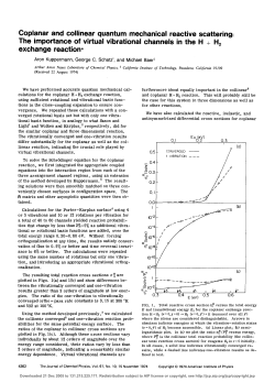 Coplanar and collinear quantum mechanical reactive scattering: The