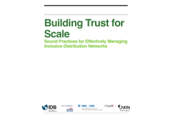 Building Trust for Scale