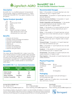 BorreGRO HA-1 - LignoTech AGRO