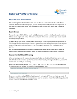 RightFind&trade; XML for Mining