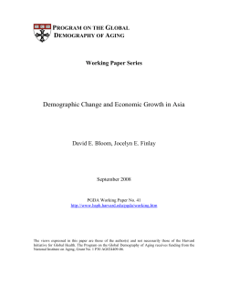 Demographic Change and Economic Growth in Asia