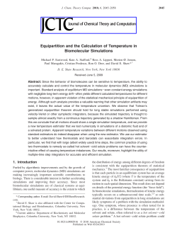 Equipartition and the Calculation of Temperature in Biomolecular