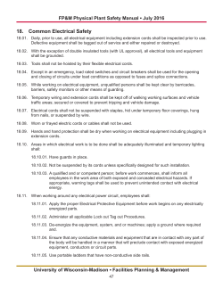 18   Common Electrical Safety - Physical Plant